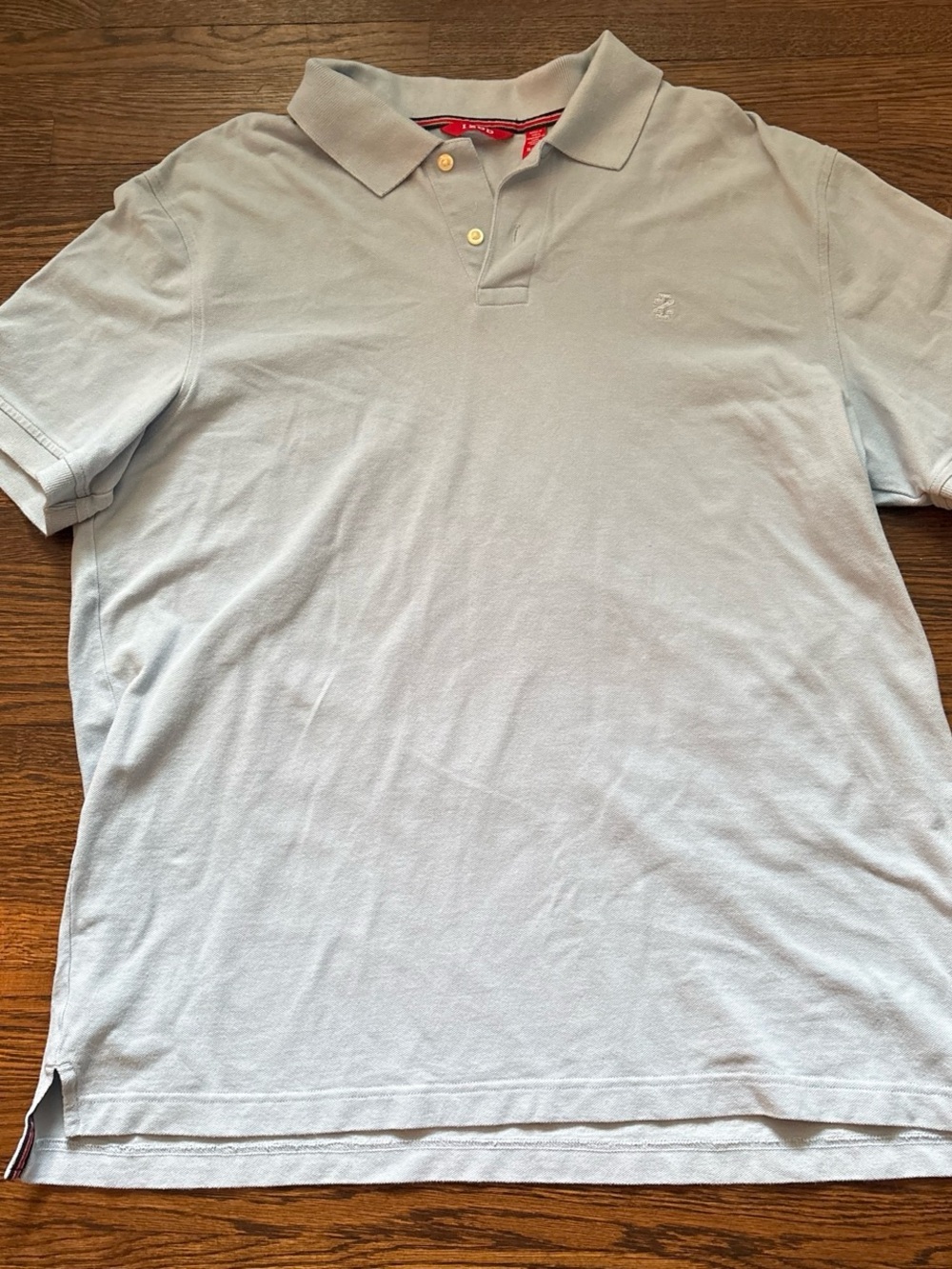 Izod Pale Blue Polo Shirt with Embroidered Logo